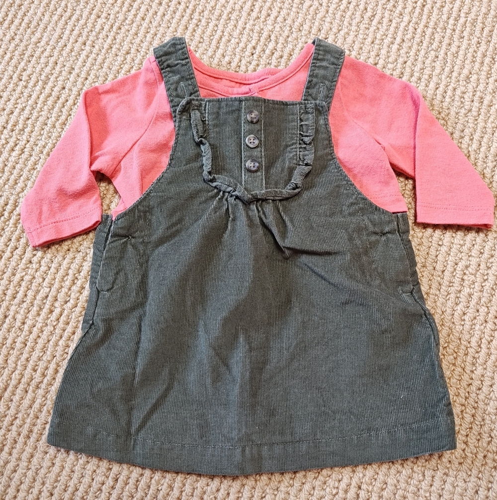 0-3mo 2 piece Dress and Top